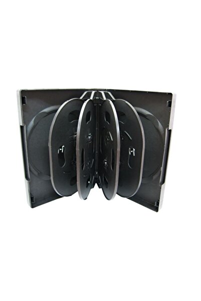 OEM Carcasă de depozitare pentru 10 unități (DVD, CD, Blu-ray) din plastic negru