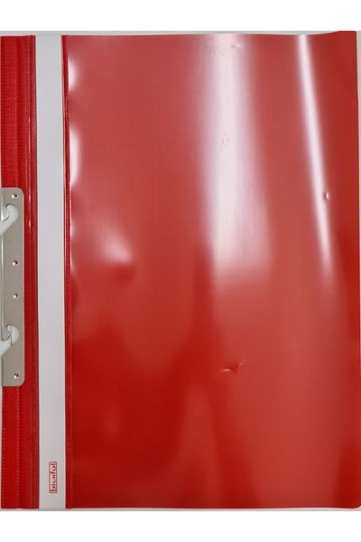 Biurfol Dosar cu sistem de incopciere Biurfol, plastic/PVC, Rosu