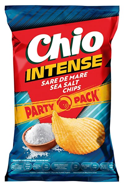 chio Intense Wavy Potato Chips with Sea Salt 160g