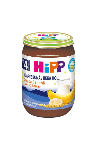Hipp Gris cu banana, 190 g
