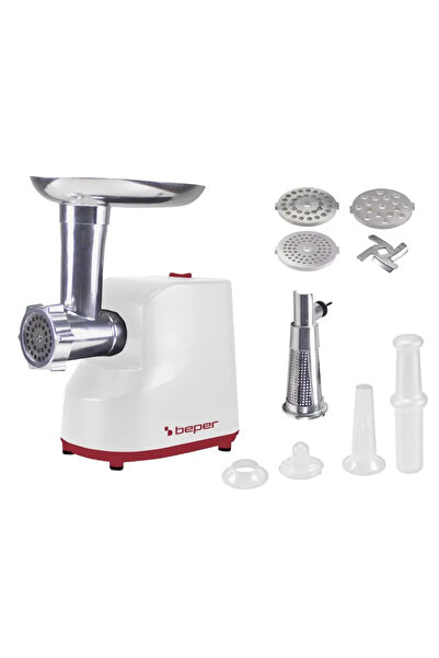 BEPER Mașină de tocat carne cu accesoriu pentru roșii P102ROB200, 1200W, 3 cu...