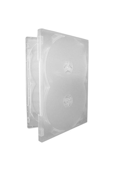 OEM Transparent case for 4 DVDs, 14 mm