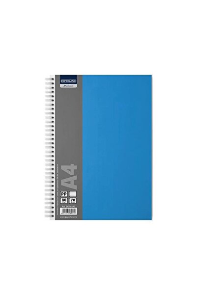 PAPERLAND Caiet cu spirala A4 dictando PP 70g 80 file