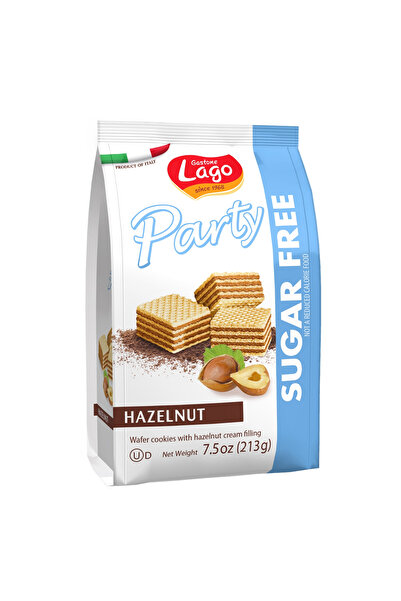 LAGO Lago sugar-free hazelnut cream wafers, 213 g