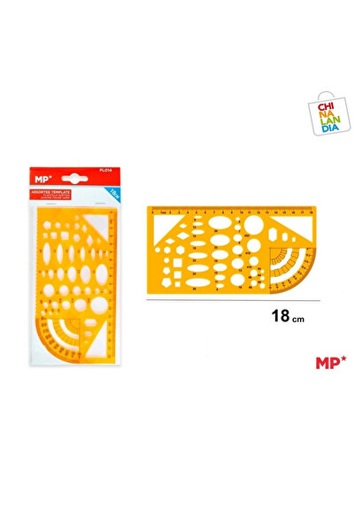 NN Sablon plastic MP figuri geometrice 18cm