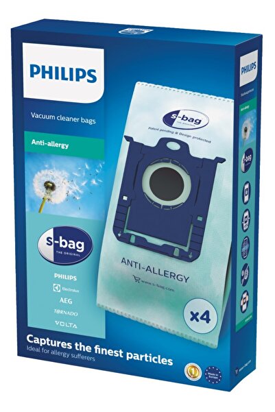 Philips Saci pentru aspirator FC8022/04, 4 bucati, Anti-alergii
