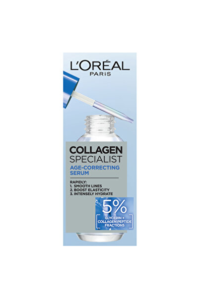 L'oreal Serum antirid Paris Collagen Specialist cu peptide de colagen, 30 ml