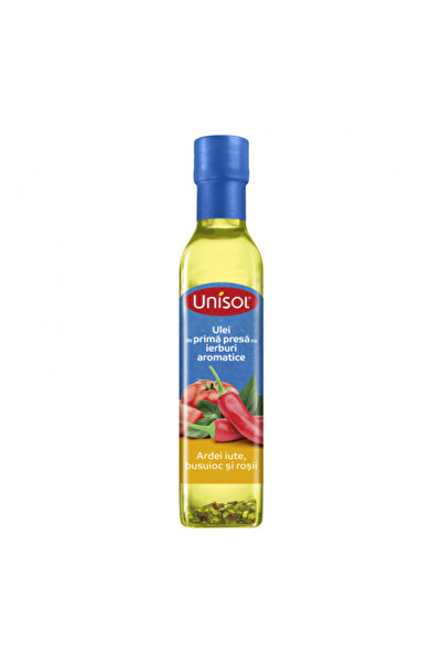 unısol Ulei de prima presa Unsiol Herbs chili si busuioc 250ml