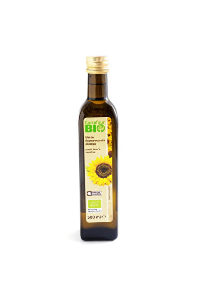 Crf Bio Ulei De Floarea Soarelui Presat La Rece Nerafinat Carrefour Bio, 500ml