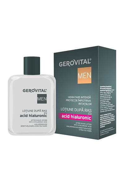 GEROVITAL Men aftershave lotion with hyaluronic acid, 100 ml