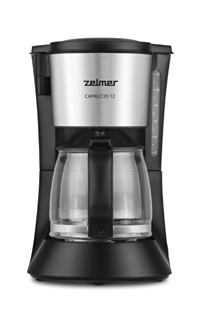 Zelmer Cafetiera ZCM1200, 680 W, 1.2 L, 12 Cesti Negru / Argintiu