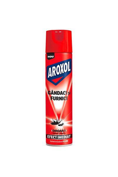 Aroxol Spray împotriva gândacilor de bucătărie și furnici cu eucalipt, 400 ml