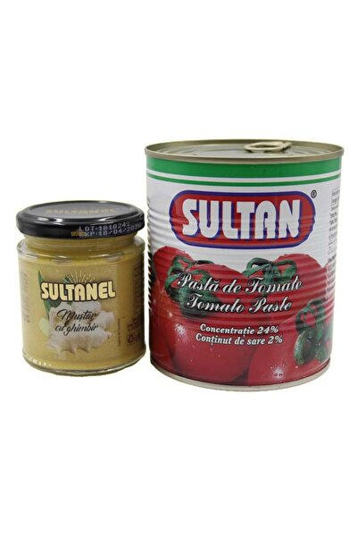 Sultan Tomato paste 24% 800g+ Sultanel mustard with ginger 190g