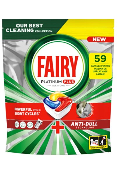 Fairy Detergent automat pentru masina de spalat vase Platinum Plus Anti-Dull, 59 tablete