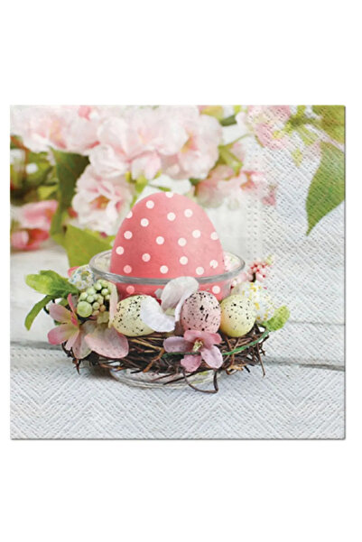 Herlitz Pachet 20 servetele Paste Herlitz, model ou si cosulet roz, hartie, 3...