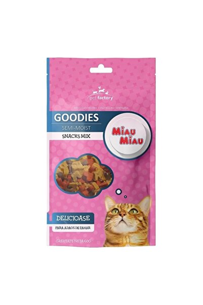 MIAU MIAU Recompense pentru pisici Miau Miau Snacks Mix 60g
