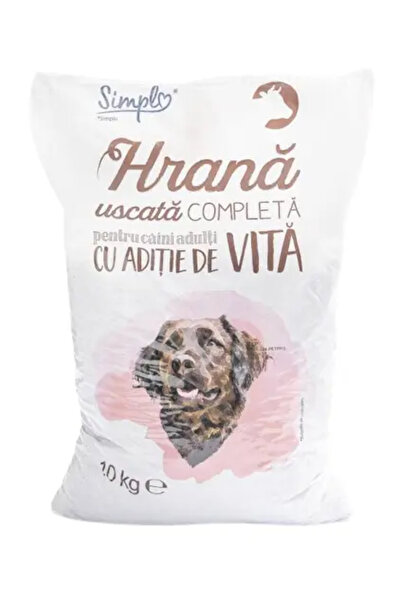 Simpl Hrana uscata pentru caini adulti Carrefour cu aditie de vita, 10 kg