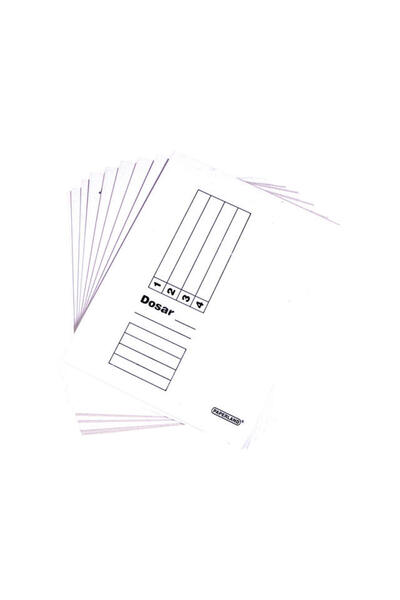 PAPERLAND Set of 10 Paperland envelope folders, cardboard, White