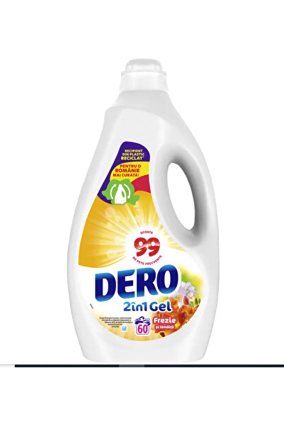 Dero Asortat - detergent lichid 2in1 Frezie si lamaita 3L, 60 spalari