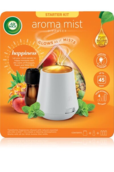 Air Wick Diffuser cu rezerva Air Wick, Aroma Mist Happiness 20ml
