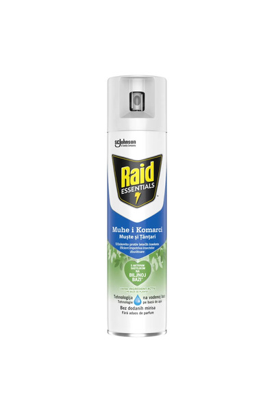Raid Essentials fly and mosquito spray, 400 ml