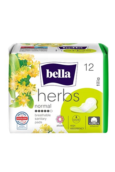 Bella Absorbante igienice cu extract din flori de tei Herbs Tilia, 12 bucati