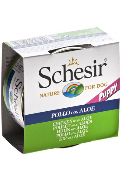 Schesir hrana umeda caini cu pui si aloe, 150g