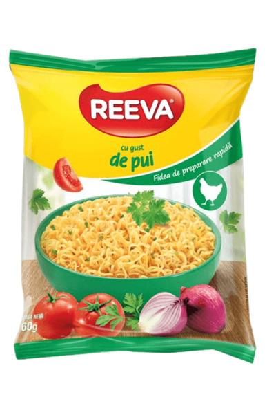 Reeva Supa instant cu fidea si gust de pui Reeva, 60 g