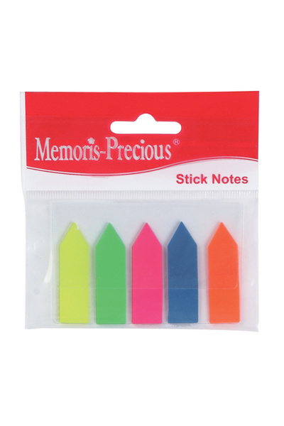 Memoris Index autoadeziv plastic sageata 12x45mm 5x25 file