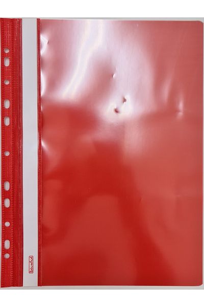 Biurfol Dosar cu 11 gauri Biurfol, PVC, Rosu