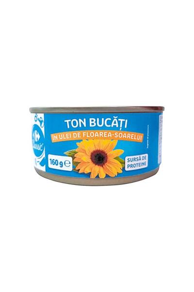 Crf Clasic Tuna chunks in sunflower oil Carrefour Classic 160g