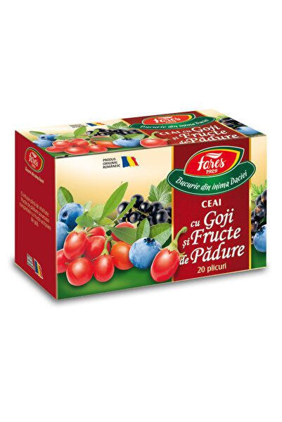 Fares Ceai cu goji si fructe de padure, 20 pliculete
