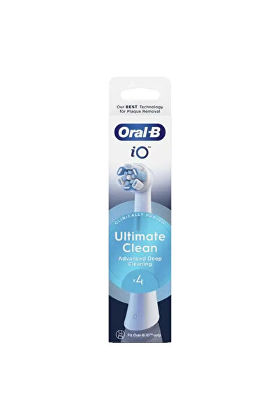 Oral-B Io Ultimate Clean Toothbrush Refills, Compatible Only with Io Series, 4 Pcs