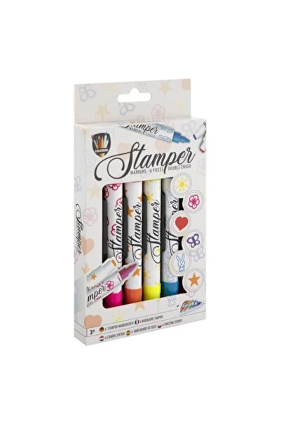 NN Set 6 carioci cu stampile Grafix, Multicolor