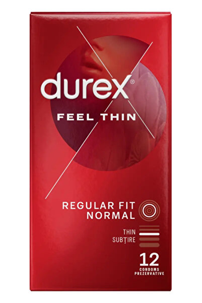 Durex Feel Thin Condoms, 12 pcs