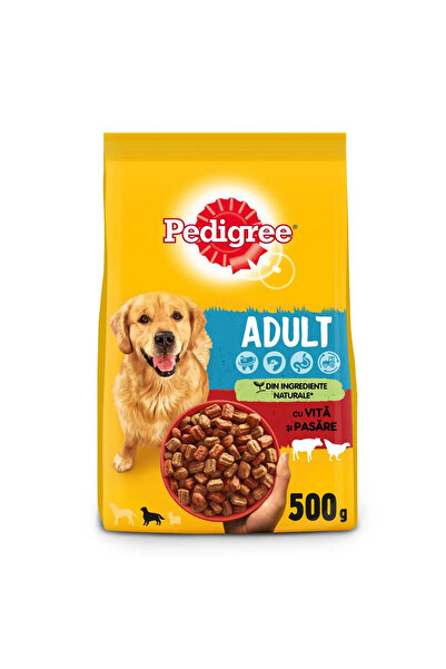 Pedigree Pedigree dry food for adult dogs, with beef and poultry, 500g