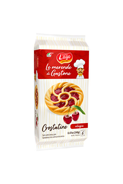 LAGO Mini tarte cu gem de cirese Lago, 240g