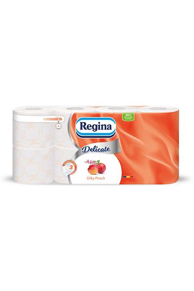 Regina Delicate Peach toilet paper 8 rolls 3 layers