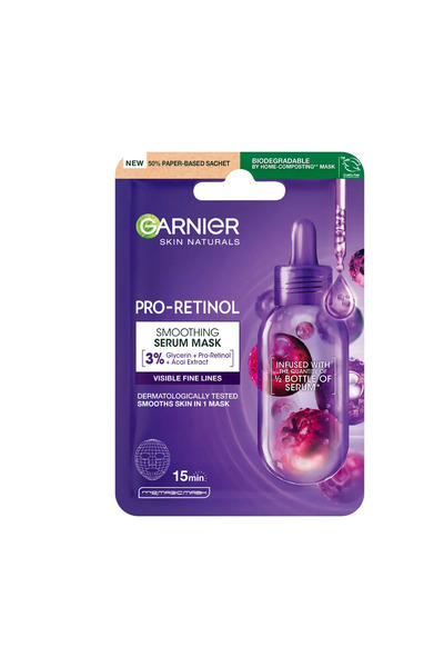 Garnier Masca servetel Skin Naturals cu pro-retinol, 28 g
