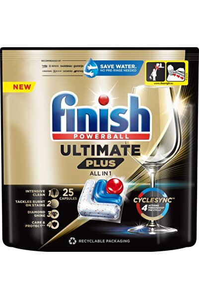 Finish Detergent capsule pentru masina de spalat vase Ultimate Plus, 25 spalari