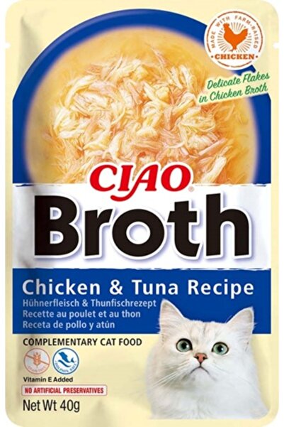 Ciao Hrana umeda pisici Chicken and Tuna Broth, 40g