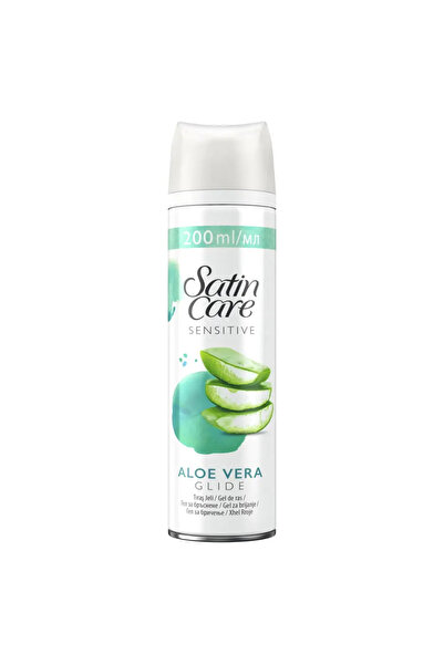 Gillette Gel De Ras Satin Care Sensitive Cu Aloe Vera, dama, 200ml