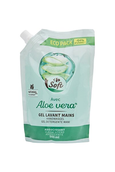 Crf Soft Carrefour Soft sapun lichid cu aloe vera, 500ml