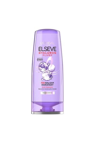 L'Oreal Paris Balsam hidratant L'Oreal Paris Elseve Hyaluron Plump pentru par deshidratat, 200 ml