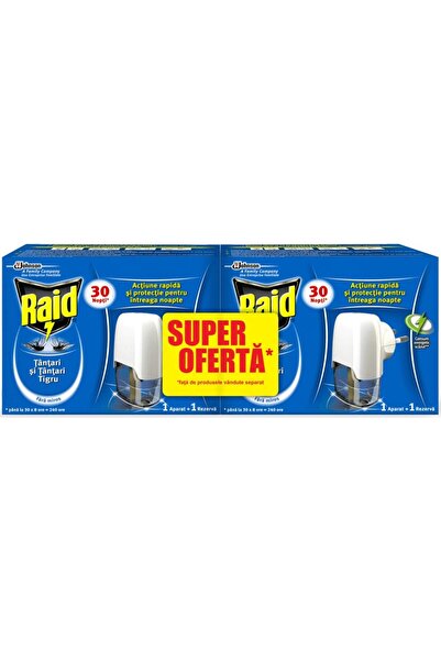 Raid Aparat electric cu lichid Raid, 2buc.X21ml