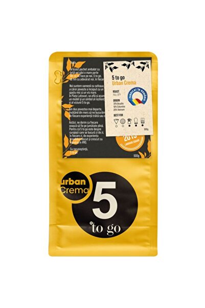 5 to go Cafea boabe 5 TO GO Urban Crema, 500g