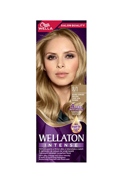 Wellaton Vopsea de par permanenta 8/1 Blond cenusiu deschis, 110ml