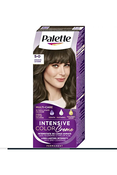 Paletteicc Vopsea de par permanenta Palette Intensive Color Cream N4 Saten De...