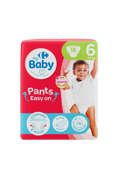 Carrefour Baby Scutece bebe Carrefour Baby nr 6, +16 kg, 18 buc