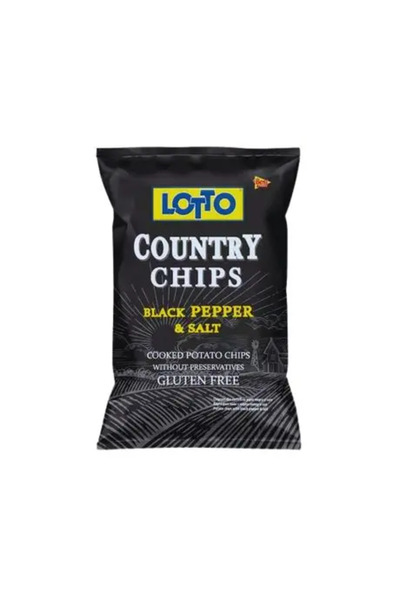 Lotto Chipsuri Country cu piper negru și sare fără gluten 150g